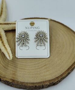 Alternative view of 14 K Taş Detaylı Küpe