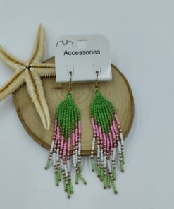 Renki Boncuklu Küpe