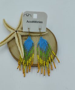 Renkli Boncuklu Küpe