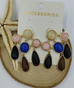 Alternative view of Renkli Gold Küpe