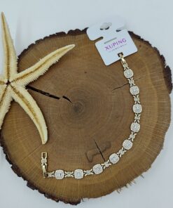 Taş Detaylı 14 K Bileklik