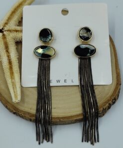 Alternative view of Siyah Gold Sallantılı Küpe