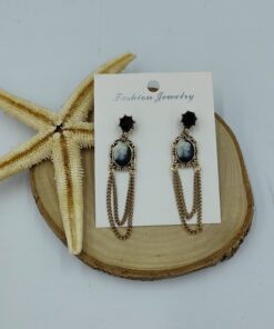 Sallantılı Gold Küpe