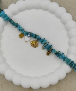 Alternative view of Mavi Boncuklu Çelik Halhal